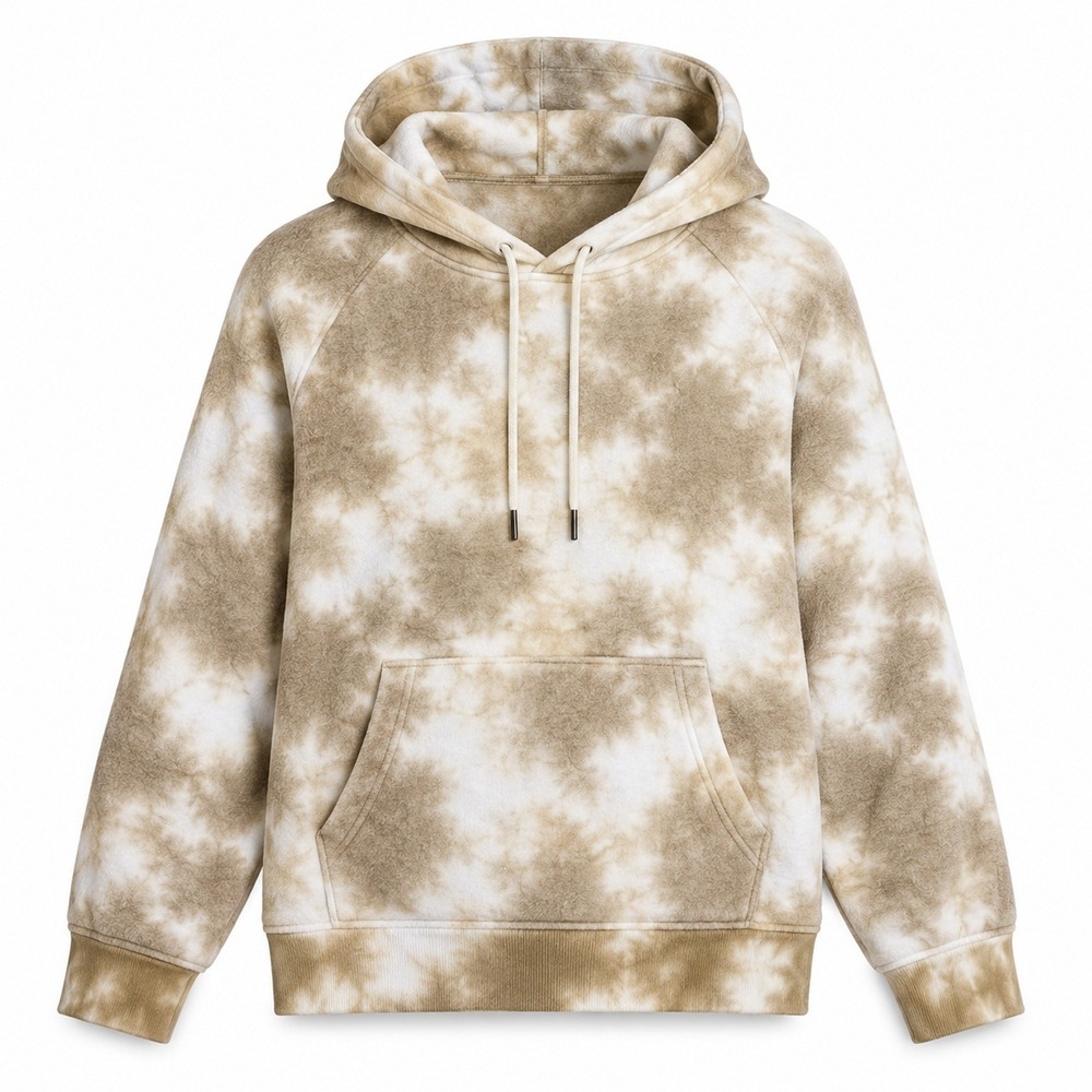 Feat BlanketBlend Hoodie Mens 1 US S Tie Dye Fleece Pullover Sweatshirt Lounge